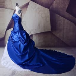 Customized Royal Blue And White Wedding Gowns Dresses Sweetheart Lace Up Vestidos De Noiva Plus Size Sexy Long Bridal Dresses