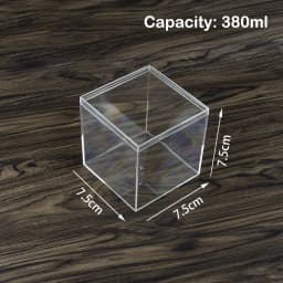 1Pcs Large Capacity Jewelry Storage Box Clear Acryl Cube Portable Jewelry Storage Earrings Necklace Ring Jewelry Display