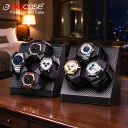 FRUCASE Watch Winder for Automatic Watches Automatic Winder for 3 Watches Watch Box