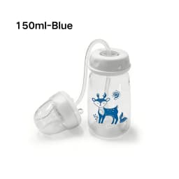 Multi-Size Hands-Free Baby Bottle with Straw, Anti-Choke Design, 150/240/300ml Optional, Night Feeding Hands-Free