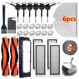 Water Tank Dust Box For XiaoMi Roborock S5 S50 S51 S55 S6 S60 S6 Pure Vacuum Cleaner Spare Parts Side / Main Brush Accessories