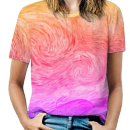 Vincent Van Gogh T-Shirts Irises Flower Print Street Fashion Oversized T Shirt Short Sleeves Trendy Tee Shirt Summer Clothes