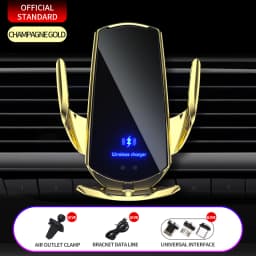 15W Car Wireless Charger Magnetic Automatic Car Mount Phone Holder For iPhone Xiaomi Samsung Infrared Induction Fast Charging