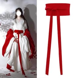 Antique Style Hanfu Belt 370cm Solid Color Cotton Linen Waistband Women Hanfu Dress Decor Waist Belt Cosplay Accessories