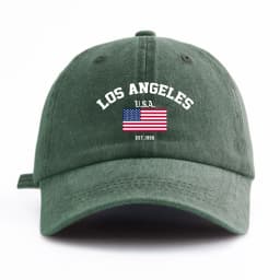 1pc LOS ANGELES Print Washed Baseball Cap for Adults,Minimalist Retro Style Casual Soft Adjustable Dad Hat,Perfect As Gift