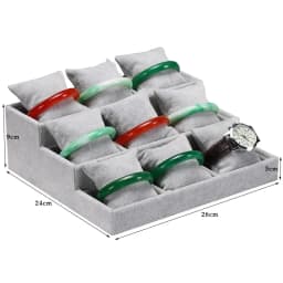 Jewelry Organizer Ring Watch Display Tray Bracelet Display Watch Pillow Decoration 3Layers Jewrlry Display Stand Watch Pallet
