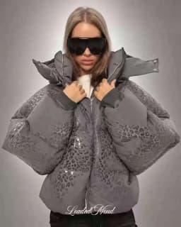 Women's Water-reactive Fabric Cotton Thick Warm Coat Vintage Zip Up Outerwear Casual Jacket Streetwear Fashion Hip Hop Parkas