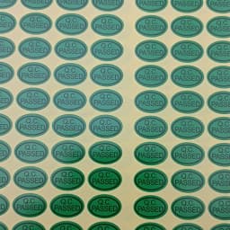 Size 9x13mm Oval QC PASSED Stickers  Inspection Qualified QC PASSED Label Quality Control Passed Sticker Label 2700pcs/pack