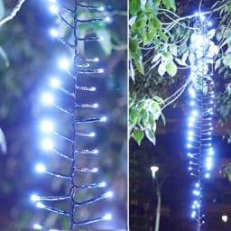 TIRVOSE Outdoor LED Meteor Shower String Light Waterproof Christmas Garland Fairy Light for Party Wedding Garden Tree Decoration