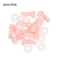 10Pcs Heart Shape Plastic Safety Noses For Crochet Toys Amigurumi Pink/Red/Black Nose Animal for Bear Puppet Dolls Toys DIY