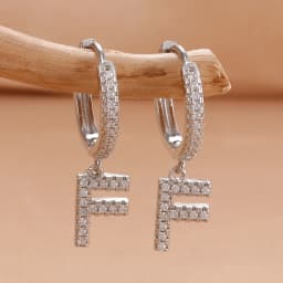 Nidin Hot Sale Initial A-Z Letters Mini Small Hoop Earrings Gold Color Zircon Jewelry Alphabet Fashion Christmas New Year Gift