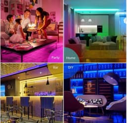 LED Night Light String DC5V With USB Port Cable 50CM 1M 2M 3M 4M 5M USB LED Strip Light Lamp SMD 3528 for TV/ PC/ Laptop