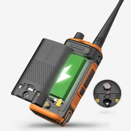 Original Baofeng UV-17 Pro GPS Li-ion Battery 3800mAh Battery Type-C Charging For UV-17 Max UV-17L UV17 Pro V1 V2 Walkie Talkie