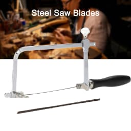 Adjustable Mini Hand Saw U Shape Jeweler's Sawbow Steel Hacksaw Spirals Saw Blade Kit DIY Hand Tool Jewelry Woodwork Craft Tools