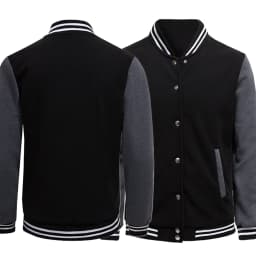 Black White Color Jacket S-5XL Loose Oversized Clothes Casual Men Women Baseball Clothes Couple Street Coat Warm Fleece Jackets