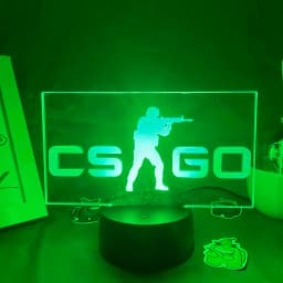 CS GO Game Counter Strike 3D Night Lights Picture Lava Lamp Led USB Battery RGB Neon Gift Bedroom Table Desk Decoration For Home
