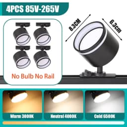 Led Spot GX53 Ceiling Lamp Indoor Decor Track Light Rotatable Spotlight For Living Room Bedroom Store Chandelier LED Spot Lights