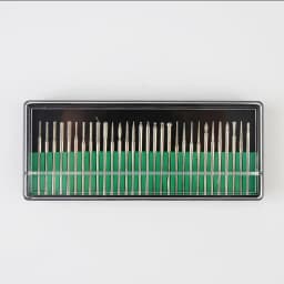 30pcs Shank Diamond Burs Set With Box For Dremel Electric Grinder Power Accessories Abrasive Drill Bit Rotary Tool Set 2.35/3mm