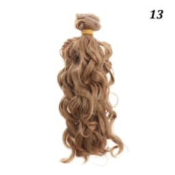 15*100cm Doll Hair High-Temperature Curly Wigs 1/6 1/4 1/3 Doll Mini Tresses Fashion Screw Periwig DIY Toy Toupee Accessories