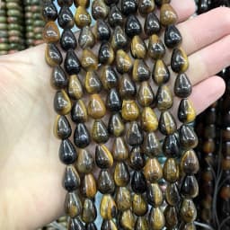6 8 10MM Natural Stone Water Drop Turquoises Agates Quartz Jades Loose Spacer Beads For Jewelry Making DIY Bracelet Accessories