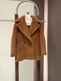 Max Short Teddy Coat 62% Alpaca 26% Wool 12% Silk Coat Winter Thicken Women's Coat