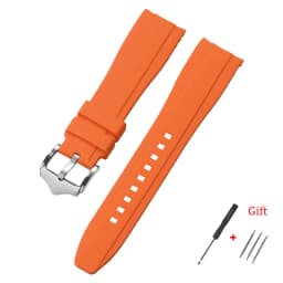 20mm 22mm Rubber Strap High Quality Curved End Silicone Watch Band for Swatch for Omega Moonswatch Bracelet Waterproof Wristband