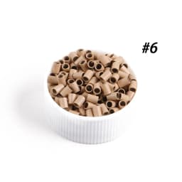 5000pcs Straight Copper Micro Rings Beads 3.0x2.4x4.0mm No Flared Mini Locks Tubes for Stick Tip Hair Extensions