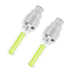 2/4pcs Motorcycle Bicycle Tire Valve Caps Light LED Neon Flash Lamp Waterproof Tyre Universal Wheel Lights Car Accessories