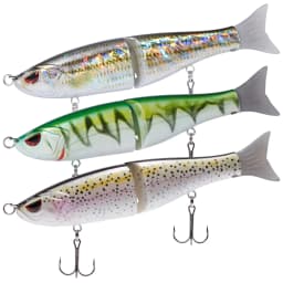 Bassdash Swimbaits Pike Trout Glide Baits Minnow Hard Bass Fishing Lure 17.8cm/62.5g 11.5cm/18.4g