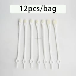 12-Pack Laceless Silicone Elastic Laces Rubber Laces Adult Kids Lazy Lace Free Laces One Size Versatile Fits Most Shoes