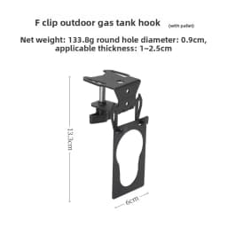 Hang Gas Canister Hook Outdoor Multi-purpose Gas Tank Hook With Hanging Plate Bottle Opener Camping Table Gas Stove Tank Hook