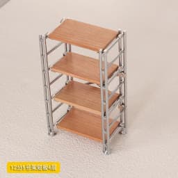 1:6 1:12 BJD Dollhouse Wrought Iron Storage Rack Miniature Items Bookcase Mini Storage Rack Dolls House Accessories Furniture