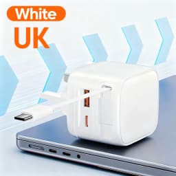 90w GaN Charger 30wUSB+Type-C 30w +30wType-C Retractable Wire Fast Charging Phone Adapter For iPhone 15-17 Xiaomi Samsung Huawei