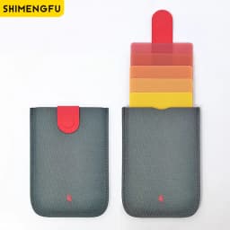 DAX V1 V2 V3 RFID Leather ID Card Holder Case Minimalist Portable Bag Men Bank Credit Card Cover Wallet Money Purse Women