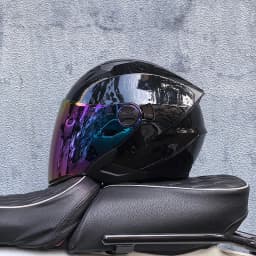 ORZ motorcycle helmet, half face, double mirror, all season men's and women's fashion, half helmet, all season universal
