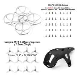 BETAFPV Meteor75 Pro II Canopy II for O4 Air Unit and Brushless Whoop Frame, Gemfan 1811 3-Blade Propellers Parts and Spares