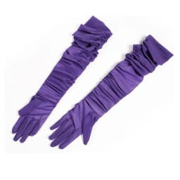 Women's Sexy Solid Transparent Elasticity Mesh Tulle 70cm Extra Long Gloves Opera Halloween Costume Cosplay Party Dance Gloves