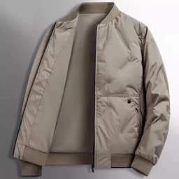 Thickened Fleece Lined Cotton Jacket for Men Wear Resistant Warm Autumn Winter Coat Youth Casual Style Long Sleeve Baseball C...