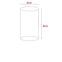 Acrylic Transparent Cylindrical Ring Jewelry Display Stand Doll Mold Storage Stand Earring Stand Makeup Photography Stand