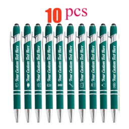 10-100 Customized Ballpoint Pen with Stylus Tip Print Name Logo Metal Pen for Business Graduation Birthday Anniversary Gift Pen