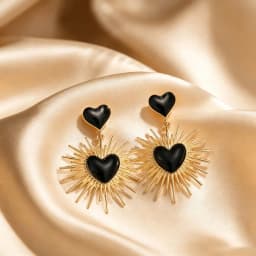 Advanced Metal Textured Leaf Pendant Big Earrings Women's Exaggerated Fashion Party Jewelry Gold Color Geometry Drop Earring