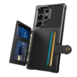 for Samsung Galaxy S20 Ultra Note 20 Ultra Note 10 9 Plus Case with Card Holder, Heavy Duty Rugged Leather Flip Wallet Cover