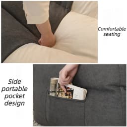 2 Person Bean Bag Sofas Relaxing Soft Lazy Puffs Sofa Living Room Comfortable Backrest Chair Portable Sleeping Sofas Furniture