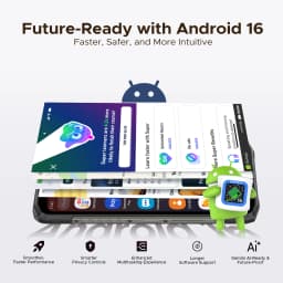DOOGEE Blade10 Power Rugged Phone Gemini AI 6.6" Display 10300mAh Battery 48GB RAM(8+40) 128GB ROM Android 16 SmartPhone