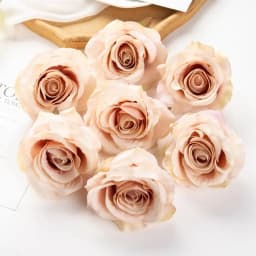 Cheap Rose Head Silk Artificial Flowers For Home Wedding Arch Craft Supplies Decoration DIY Christmas Wreath Accessory Scrapbook