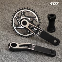 GOLDIX MTB Crankset 170/175mm SL 3 Bolt Direct Mount Crank 0mm Offset 34T 36T 38T 40T Chainring for XC AM