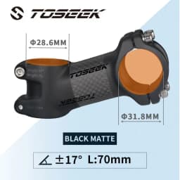 Toseek Stem MTB Carbon + Aluminum Mtb Handlebar Stem Bike Power 31 8mm Bicycle Handlebar Table 10 17 25 35 Degree Stem Bike Part