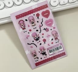SKYSONIC BOBO Coraltree Sticker Sweet Angel Modeling Materials Idol Stationery Postcards Cute Korean Decorative Sticker Suppli