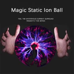 3 Inch Magic Plasma Ball Lamp LED Atmosphere Night Light Touch Control Glass Plasma Light Bedroom Decor Kids Gifts