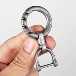 Real Titanium Keyring Spin Rotation For Key Ring Holder Stainless Steel Copper EDC Car Keychain Accessories Buckle Male Gift